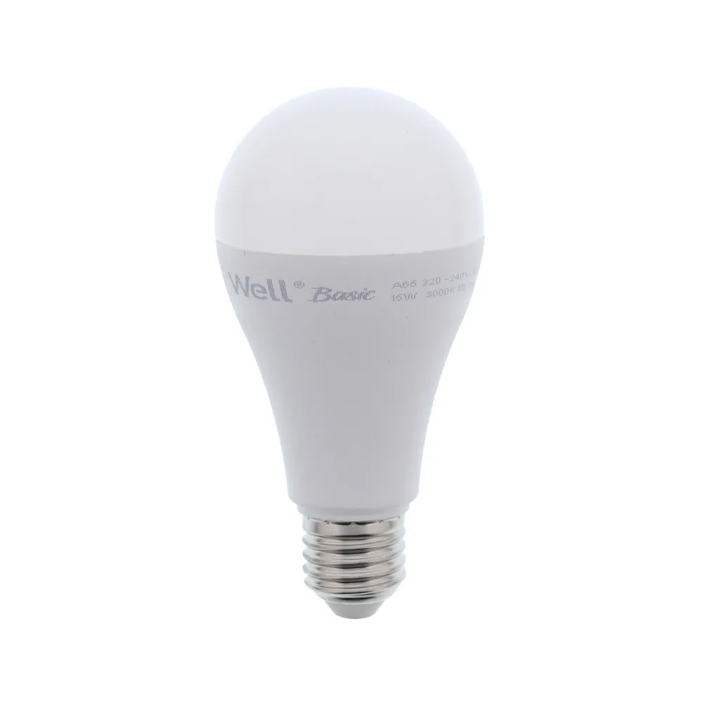 Bec LED A65 E27 15W 230V lumina calda Well