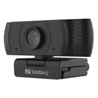Camera Web Sandberg 134-16, 1080P, USB, microfon, negru