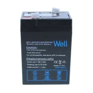 Acumulator plumb acid Well 6V 4.5AH, terminal T1