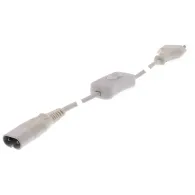 Cablu alimentare corpuri T5 1.5m alb cu intrerupator Well