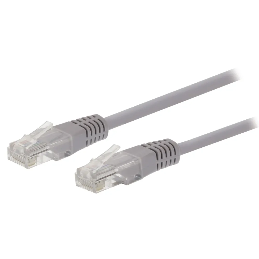 Cablu de retea U/UTP Valueline, cat5e, patch cord, 3m, gri