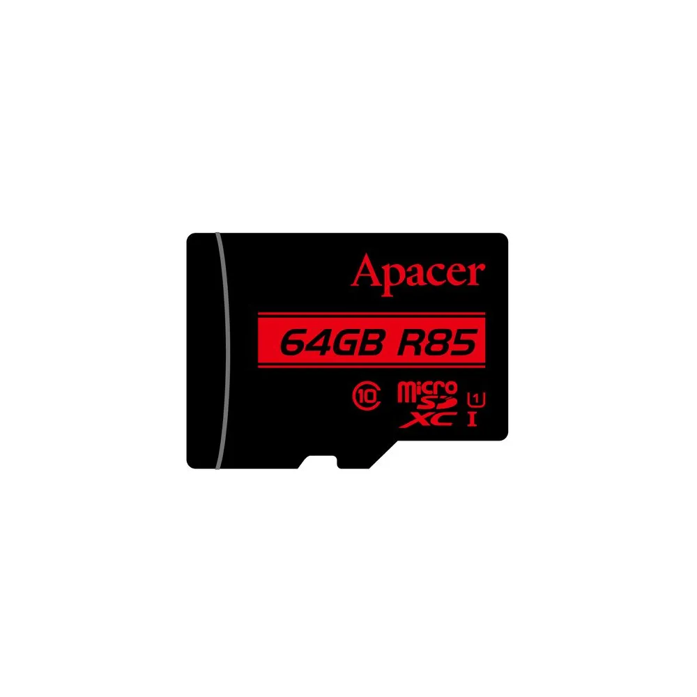 Card microSDXC UHS-I Apacer, 64GB, clasa10 cu adaptor SD