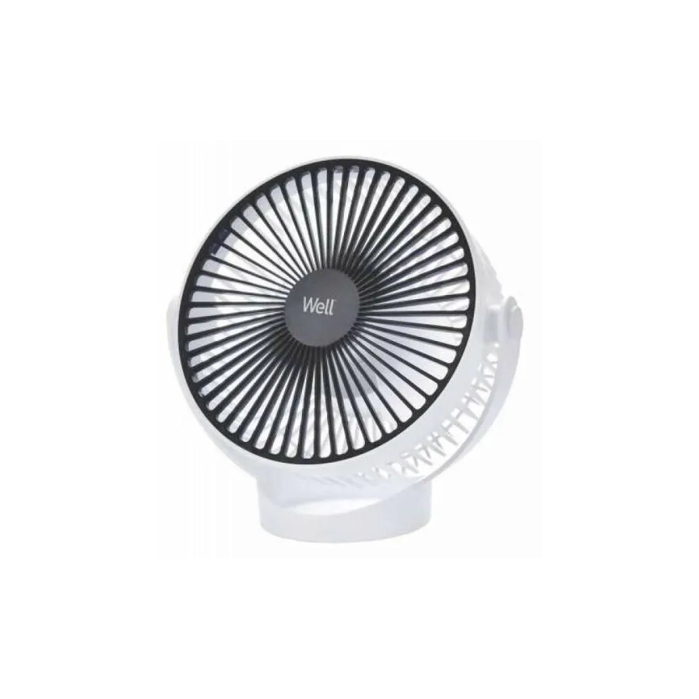 Ventilator de masa portabil Well Brisk, 18cm, acumulator