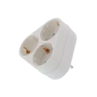 Stecher triplu cu contact protectie 3 x Schuko, Well