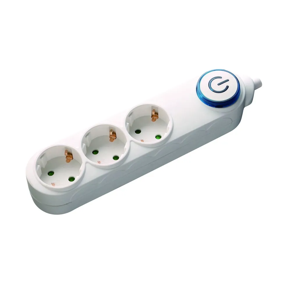 Prelungitor 3 prize 5M cu intrerupator, cablu 3x1.5mmp, Well