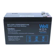 Acumulator plumb acid Well 12V 9AH, terminal T2
