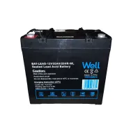 Acumulator plumb acid Well 12V 55AH, terminal M6