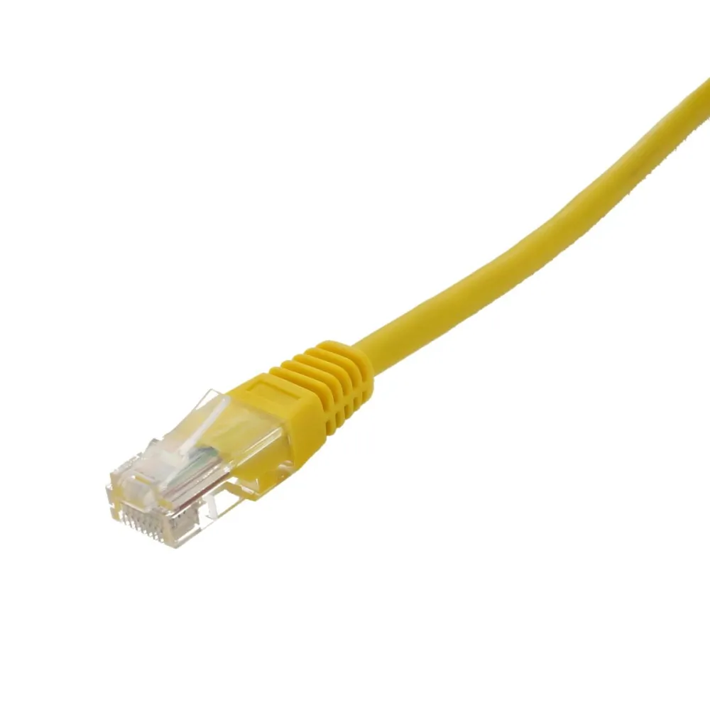 Cablu de retea U/UTP Well, cat5e, patch cord, 1m, galben