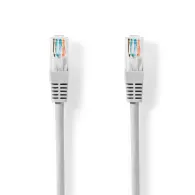 Cablu de retea U/UTP Nedis, cat5e RJ45 tata- RJ45 tata, 0.5m, gri