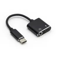 Adaptor USB-C tata - jack 3.5mm mama si USB-C mama 7cm Well