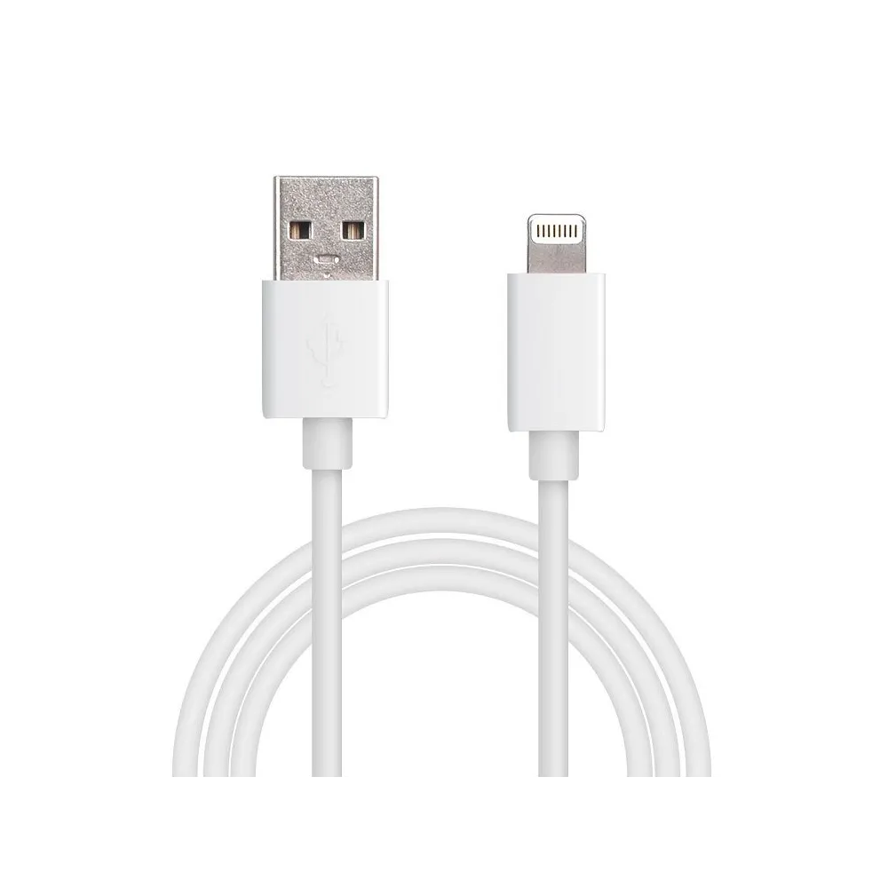 Cablu USB 2.0 A tata - Lightning, 2m, 2A, alb, punga, Well