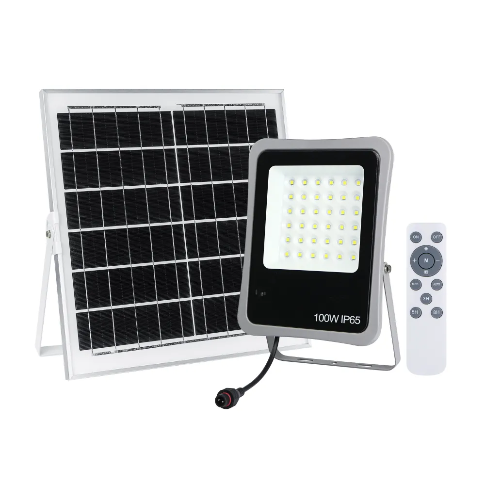 Proiector solar Well, panou solar 15W, lumina rece