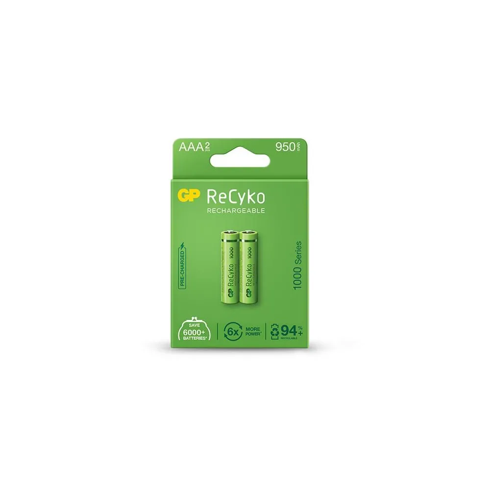 Acumulator R3 (AAA) NiMH 950 mAh, 2 buc, GP ReCkyo