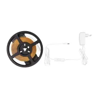 Banda LED COB Well lumina calda 3000K 12V 360chip/m 5m cu driver 24W