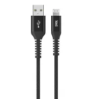 Cablu USB 2.0 A tata - Lightning, 1m, negru, Well