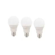 Set 3 becuri cu LED A60 E27 12W 230V lumina rece Supreme, Well