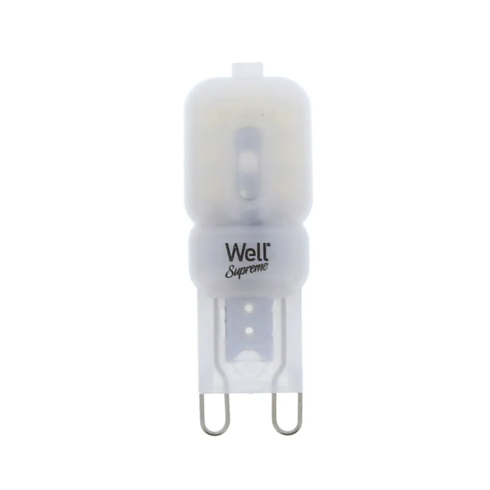 Bec LED G9 2W, lumina rece, Well