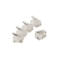Conector transparent RJ11 tata, 10 bucati, Valueline