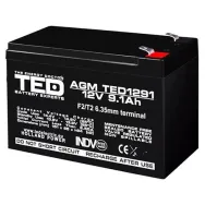 Acumulator vrla 12v 9.1ah f2 ted