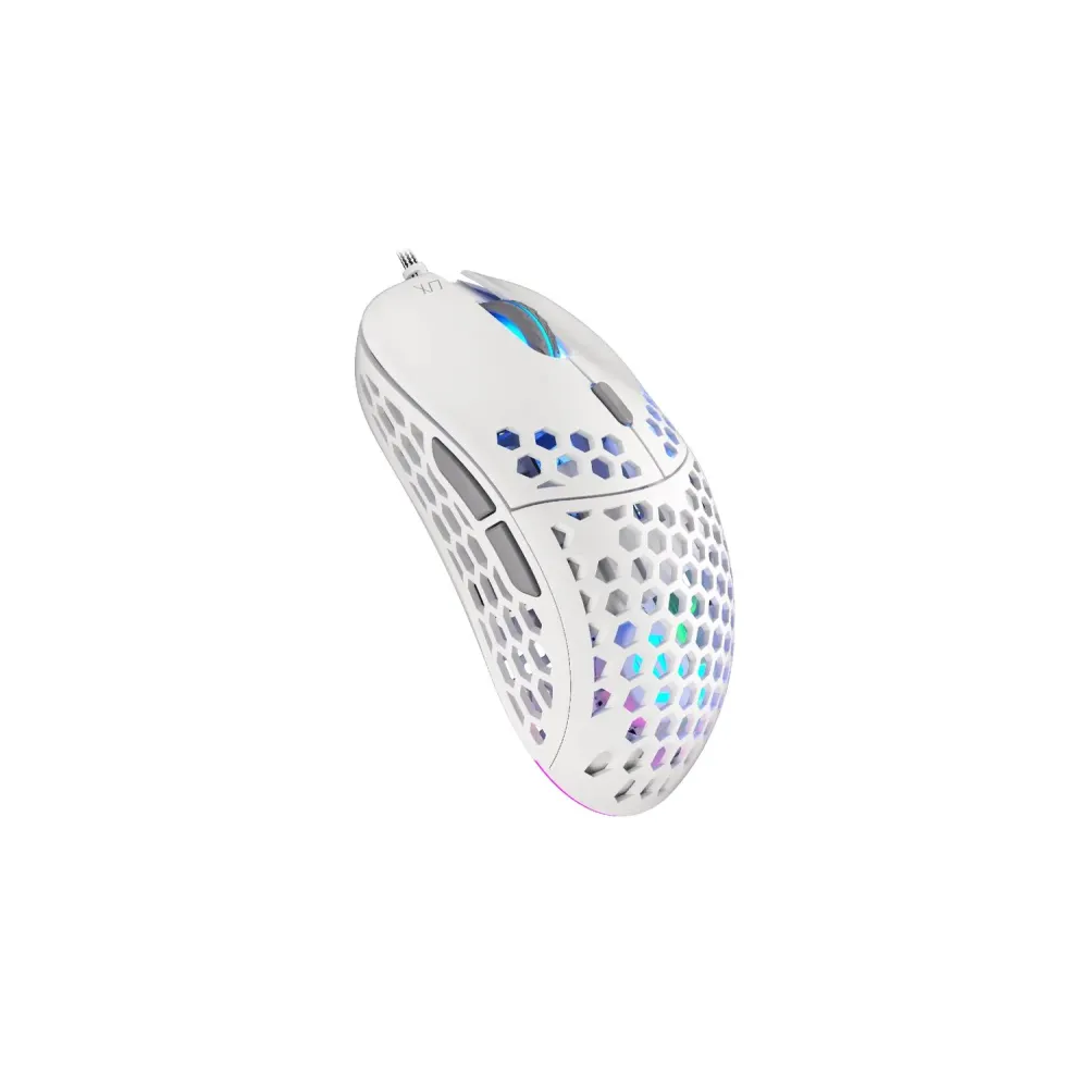 Lix onyx white usb 8000 dpi 59 g alb