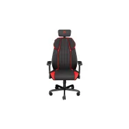 Meta rd textil negru/rosu