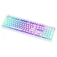 Thock wireless red onyx white pudding rgb bluetoot