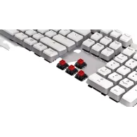 Thock wireless red onyx white pudding rgb bluetoot