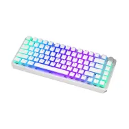 Thock 75% wireless red onyx white pudding rgb blue