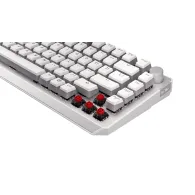 Thock 75% wireless red onyx white pudding rgb blue