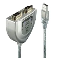 Lindy 42889 cabluri seriale Argint 0,6 m USB Tip-A DB-9