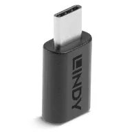 Lindy 41896 adaptor mufă cablu USB-C Micro-B Negru