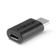 Lindy 41896 adaptor mufă cablu USB-C Micro-B Negru