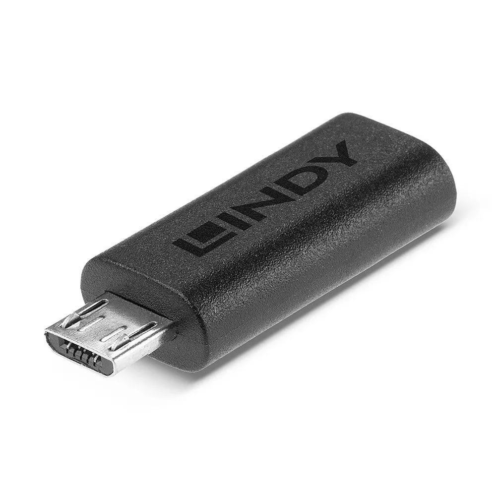 Lindy 41903 adaptor mufă cablu USB Type C USB Type Micro-B Negru