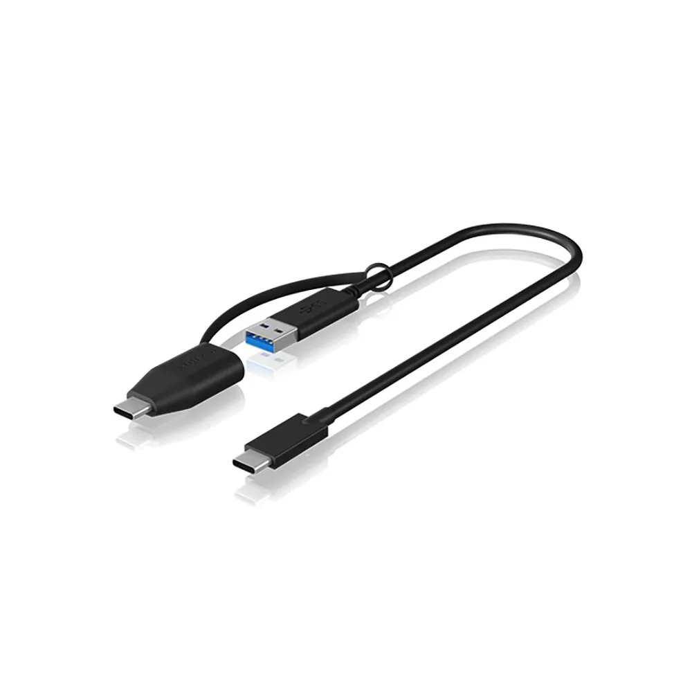 ICY BOX IB-CB033 cabluri USB 0,35 m USB 3.2 Gen 2 (3.1 Gen 2) USB C USB A Negru