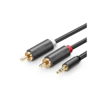 Ugreen 10512 cablu audio 3 m 2 x RCA 3.5mm Negru