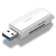 Ugreen 40753 cititoare de carduri USB Alb