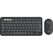 Logitech Pebble 2 Combo for Mac tastaturi Mouse inclus RF Wireless + Bluetooth QWERTY US Internațional Grafit