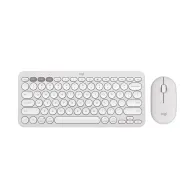 Logitech Pebble 2 Combo tastaturi Mouse inclus RF Wireless + Bluetooth QWERTY US Internațional Alb