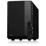 Nas synology tower hdd x 2 capacitate maxima 32 tb memorie ram 2 gb rj-45 (gigabit) porturi usb 2.0 | usb 3.0 x 2 ds218 (include