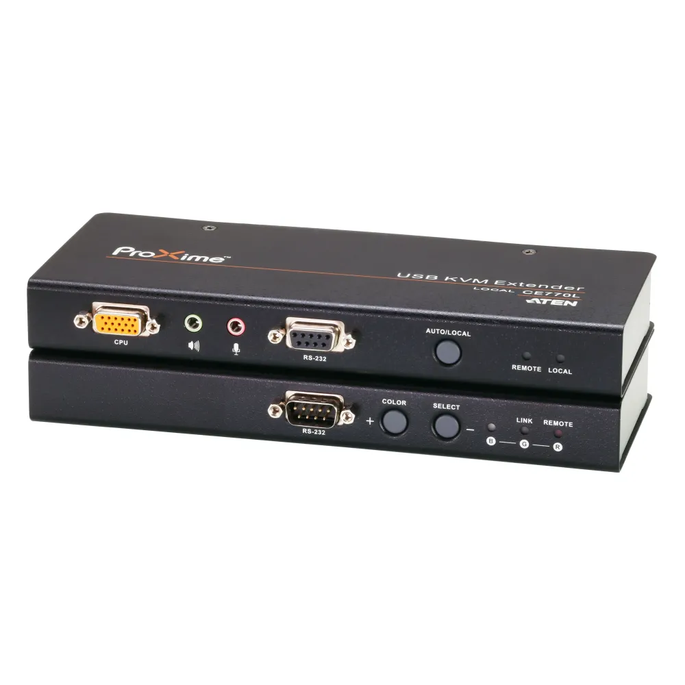 ATEN CE770 extender KVM Transmițător și receptor