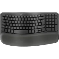 Logitech Wave Keys tastaturi RF Wireless + Bluetooth QWERTY US Internațional Grafit