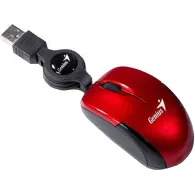 Mouse genius micro traveler v2 pc sau nb cu fir usb optic 1200 dpi butoane/scroll 3/1  rosu 31010125103 (include tv 0.18lei) Gen