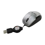 Mouse genius micro traveler v2 pc sau nb cu fir usb optic 1200 dpi butoane/scroll 3/1  gri 31010125102 (include tv 0.18lei) Geni