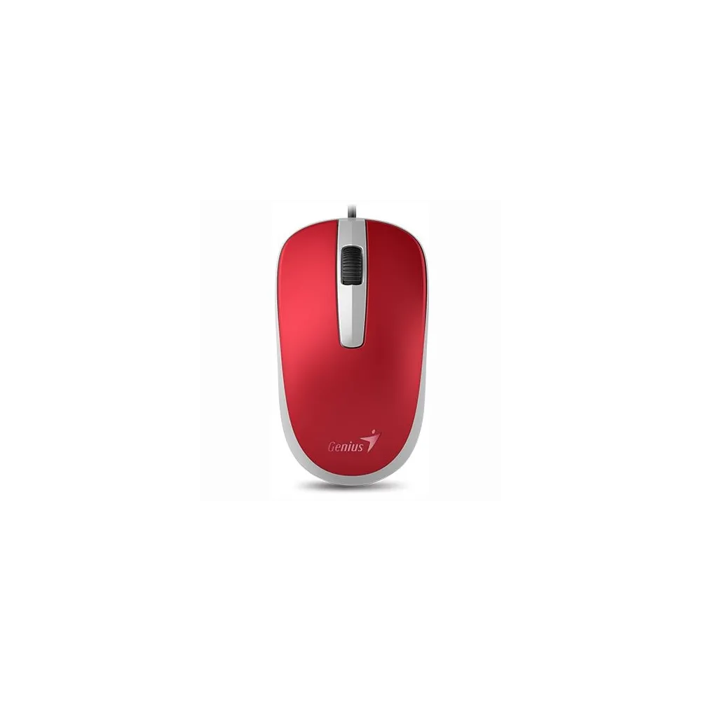 Mouse genius dx-110 pc sau nb cu fir usb optic 1000 dpi butoane/scroll 3/1  rosu 31010116104 (include tv 0.18lei) Genius - 1