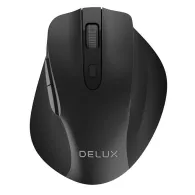 Mouse delux pc sau nb wireless 2.4ghz optic 1600 dpi butoane/scroll 6/1  negru m517gx (include tv 0.18lei) Delux - 1
