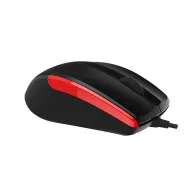 Mouse delux pc sau nb cu fir usb optic 1000 dpi butoane/scroll 3/1  negru-rosu m321bu-br (include tv 0.18lei) Delux - 1