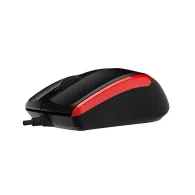 Mouse delux pc sau nb cu fir usb optic 1000 dpi butoane/scroll 3/1  negru-rosu m321bu-br (include tv 0.18lei) Delux - 1