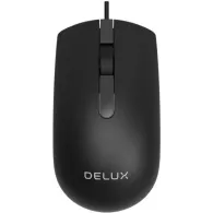 Mouse delux pc sau nb cu fir usb optic 1000 dpi butoane/scroll 3/1  negru m322bu-bk (include tv 0.18lei) Delux - 1