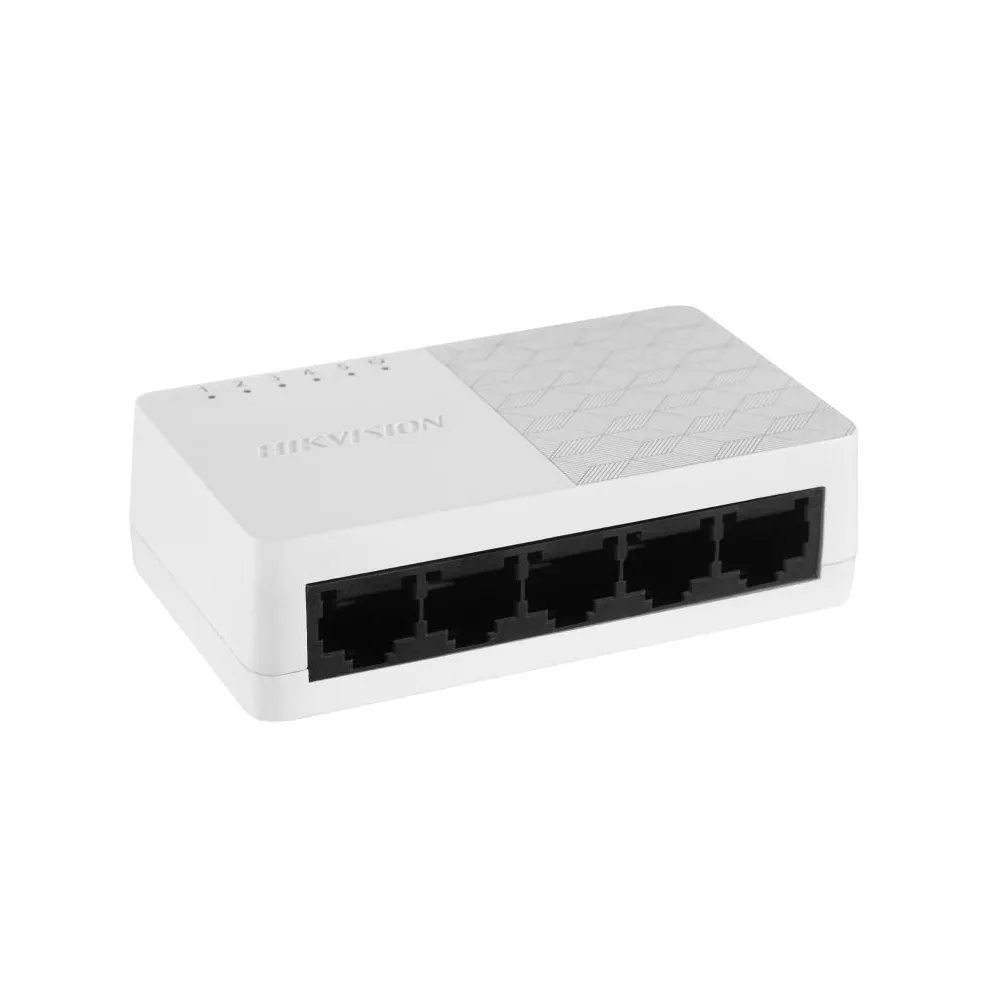 Switch 5 porturi hikvision ds-3e0105d-e  l2 unmanaged 5 × 10/100