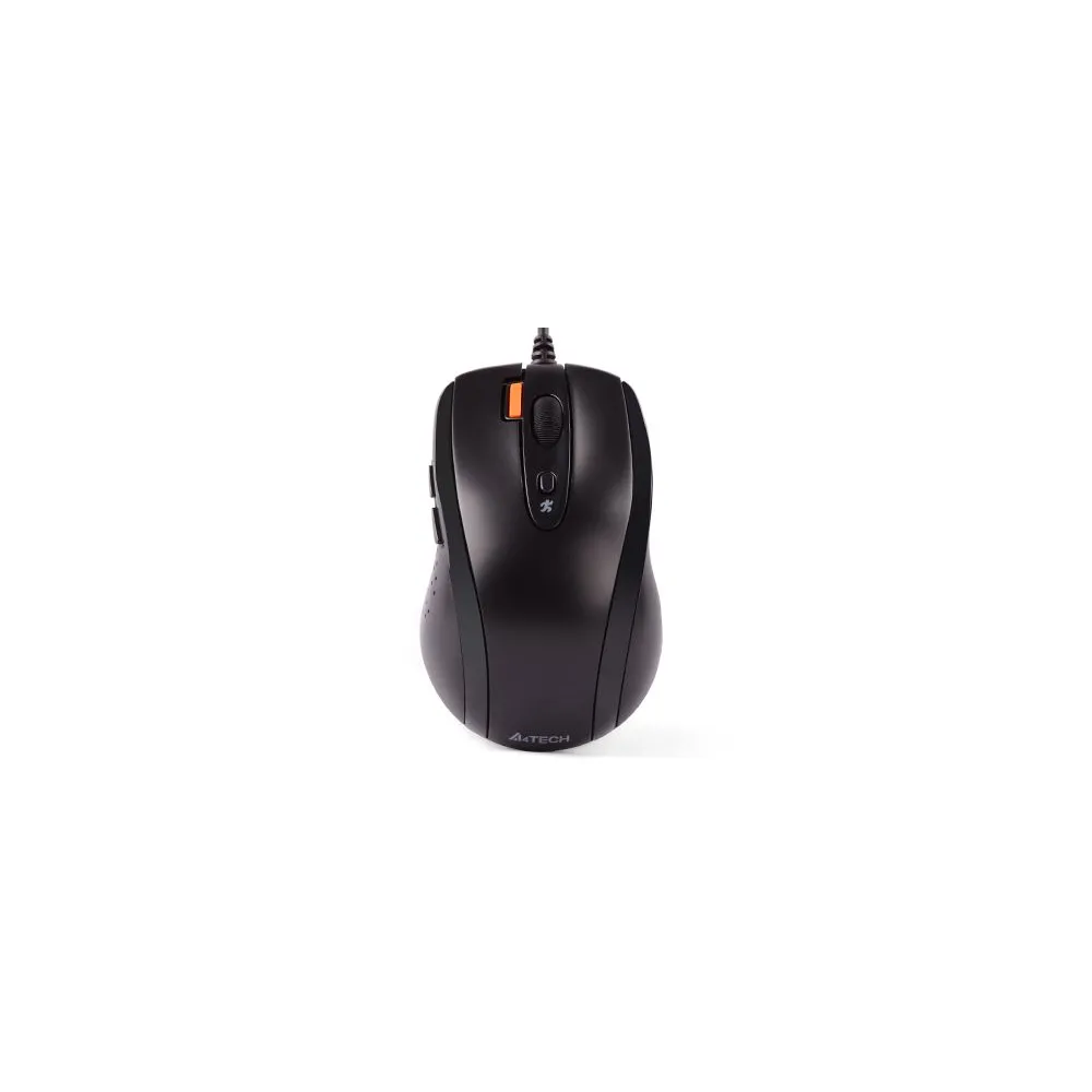 Mouse a4tech pc sau nb cu fir usb optic 1600 dpi butoane/scroll 7/1 buton selectare viteza negru n-70fx-bk (include tv 0.18lei) 